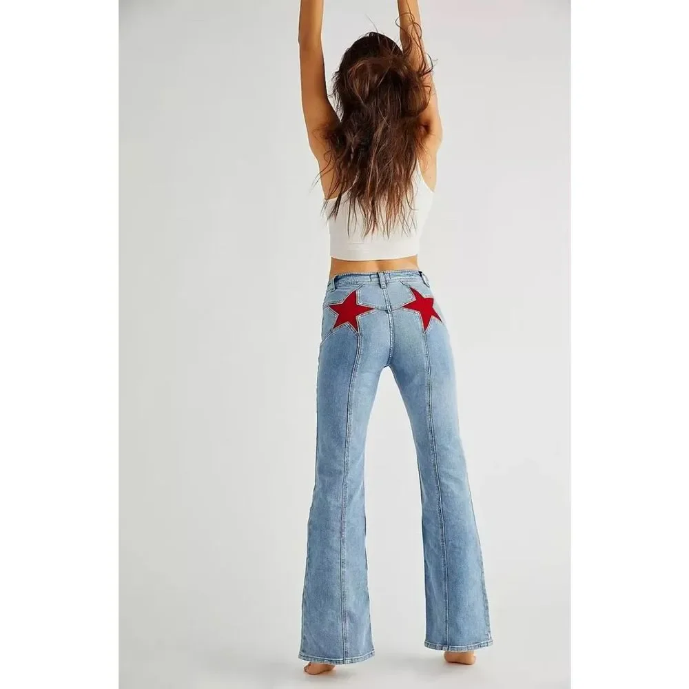 New Free People Firecracker Flare Jeans Size 28 Denim